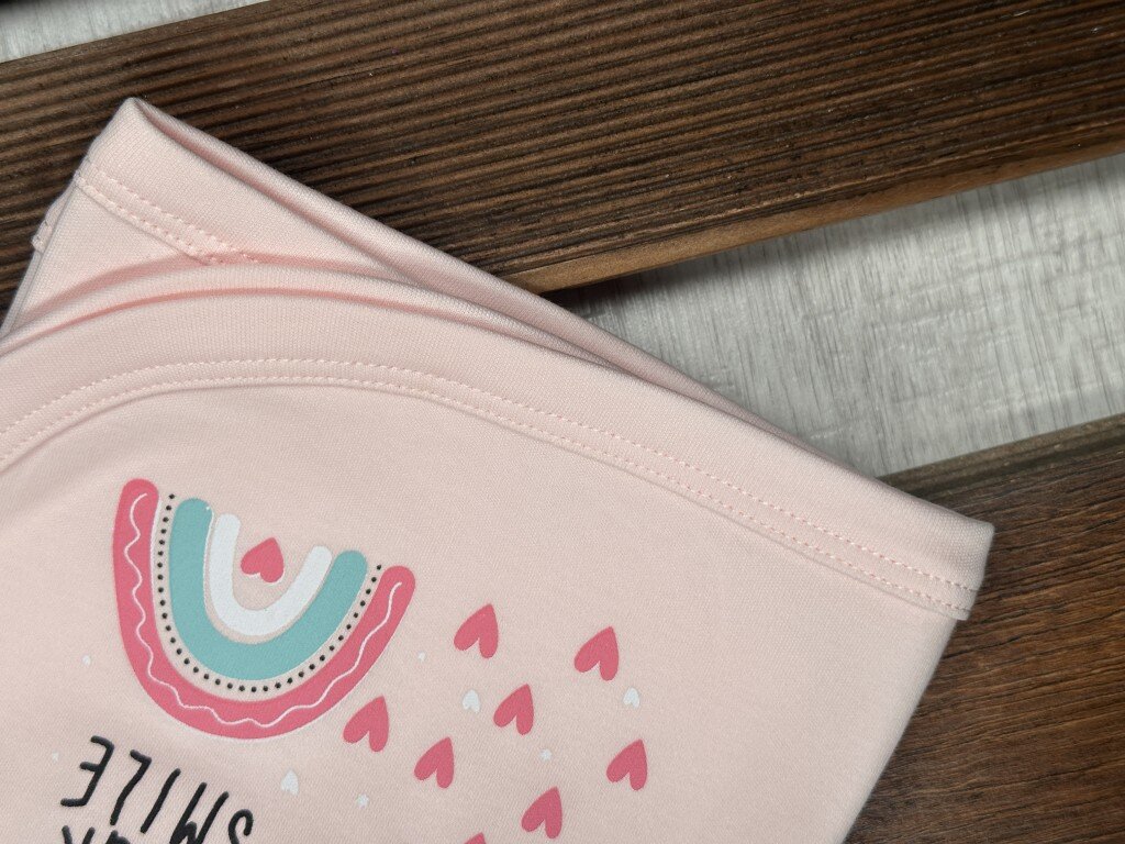 Pamuk Bulut Desenli Kız Bebek 2li Takım