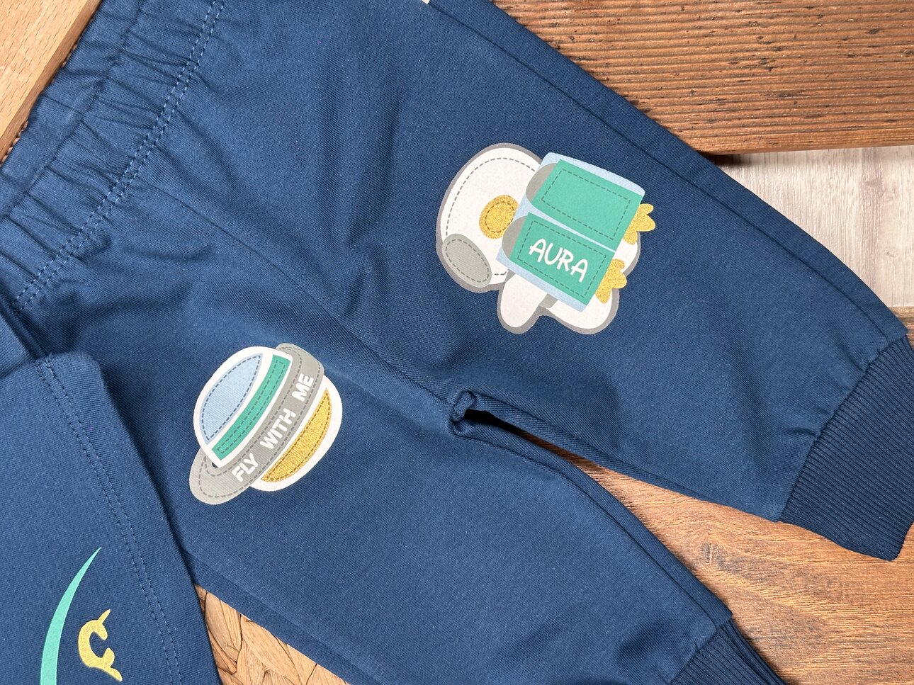 Pamuk Astronot Detaylı 2li Erkek Bebek Takım