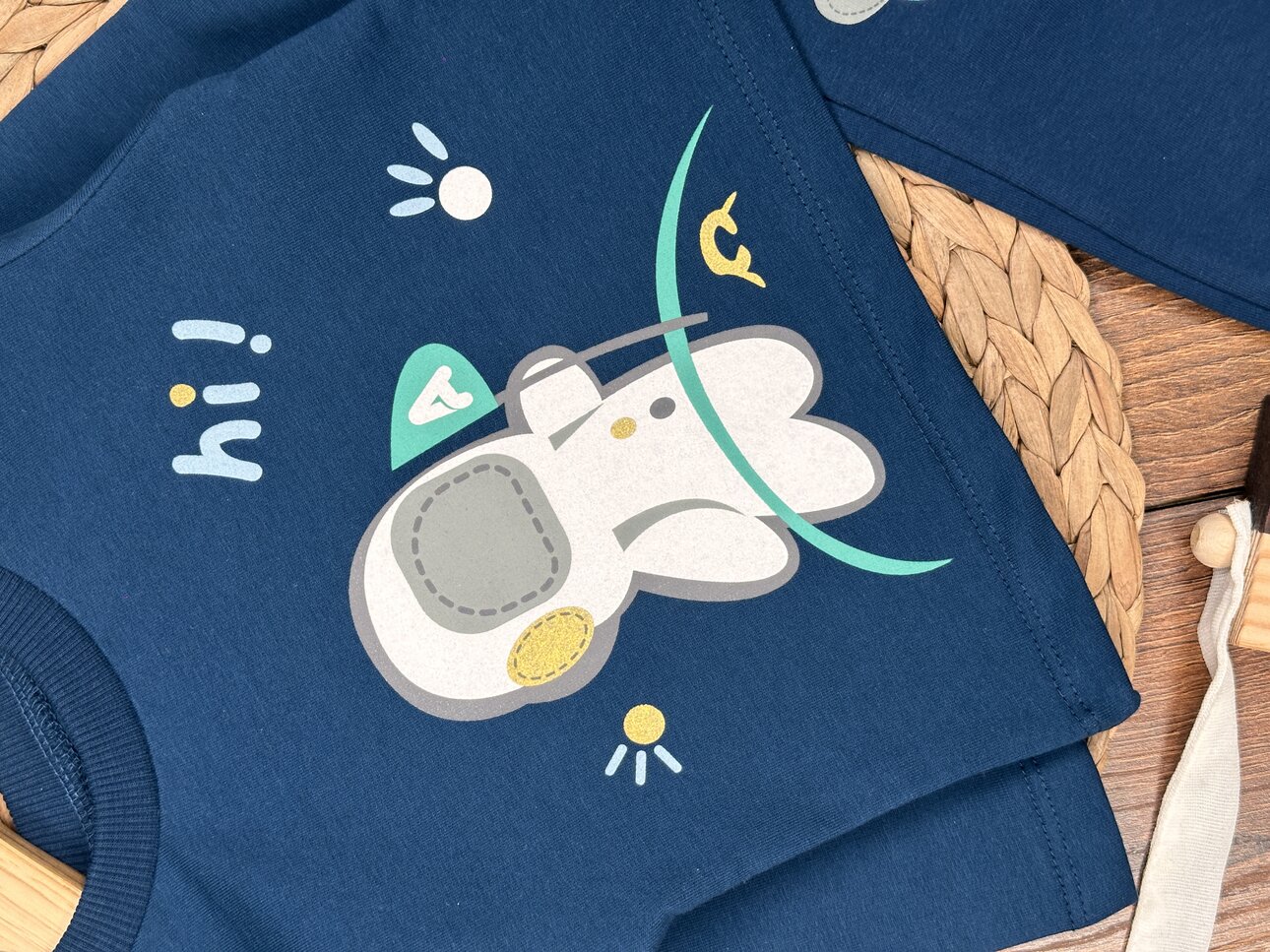 Pamuk Astronot Detaylı 2li Erkek Bebek Takım