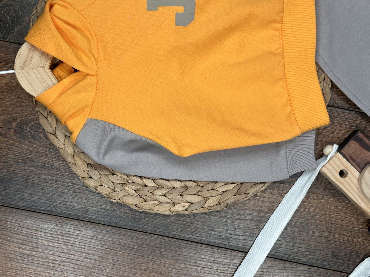 Pamuklu Kapüşonlü 2liErkek Bebek Takım