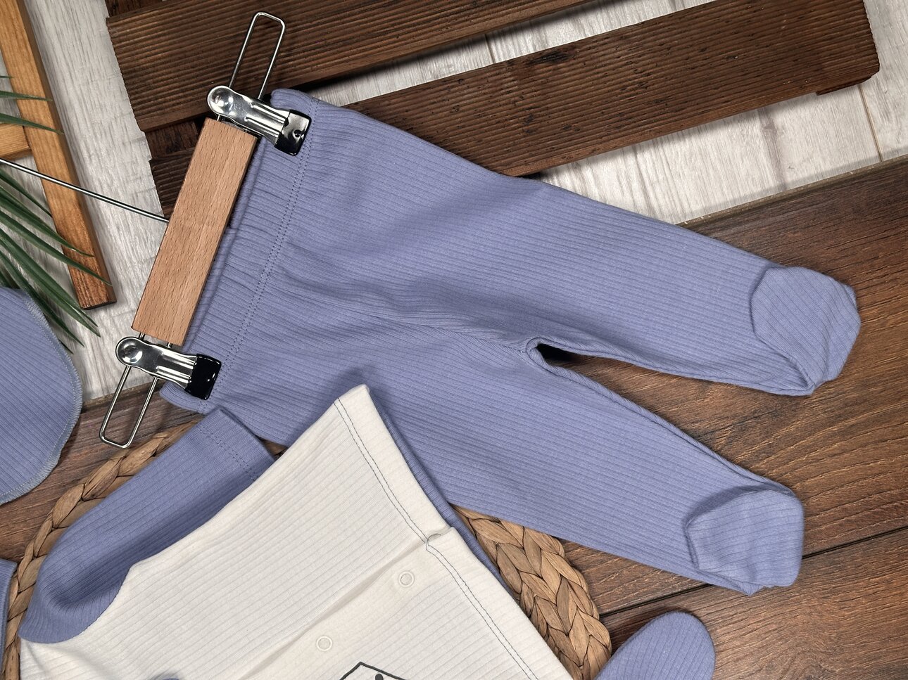 Pamuklu Papyon Detaylı Erkek Bebek 5li Hastane Çıkışı