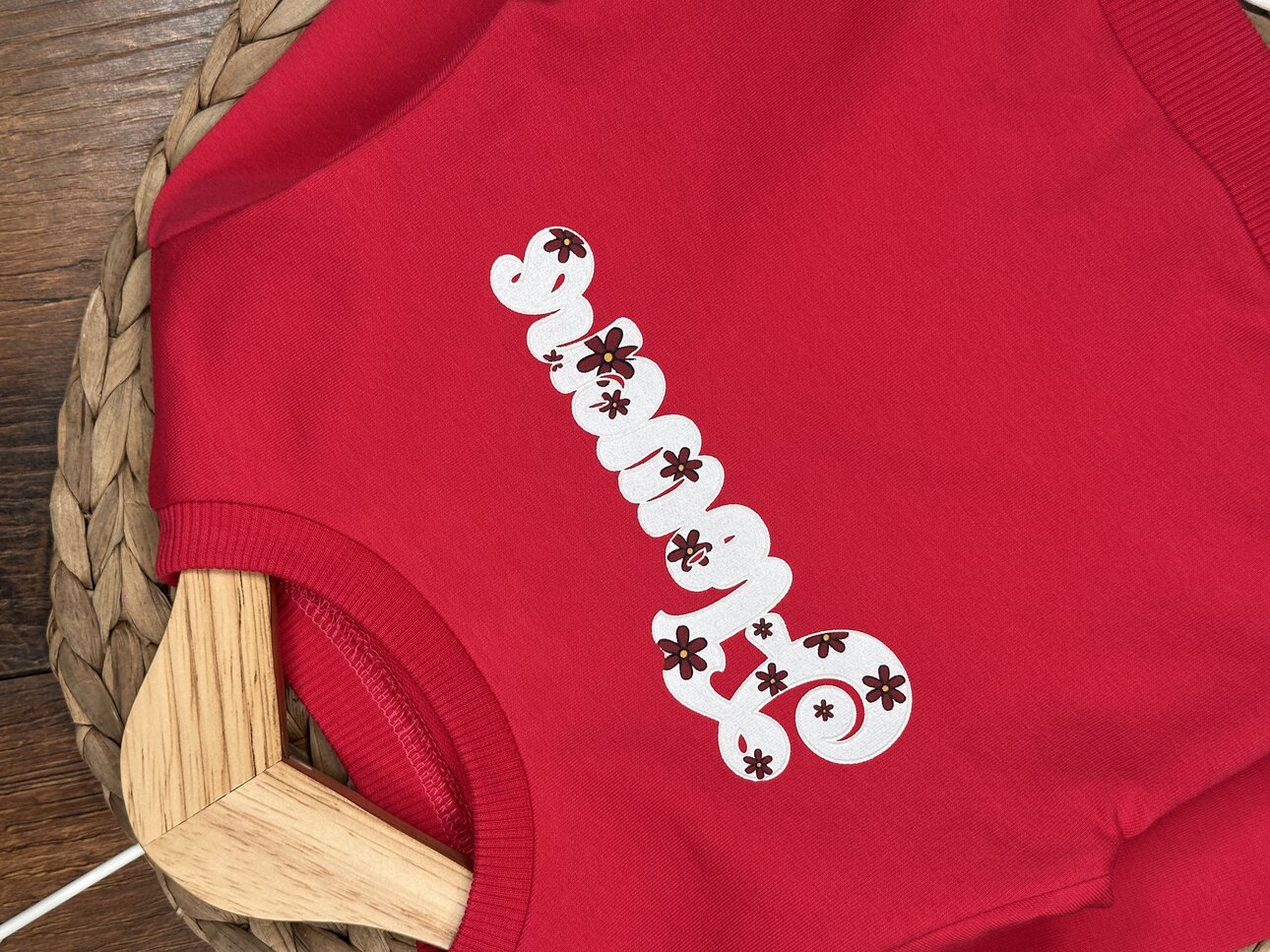 Pamuklu Çiçek Detaylı 2li Kız Bebek Takım