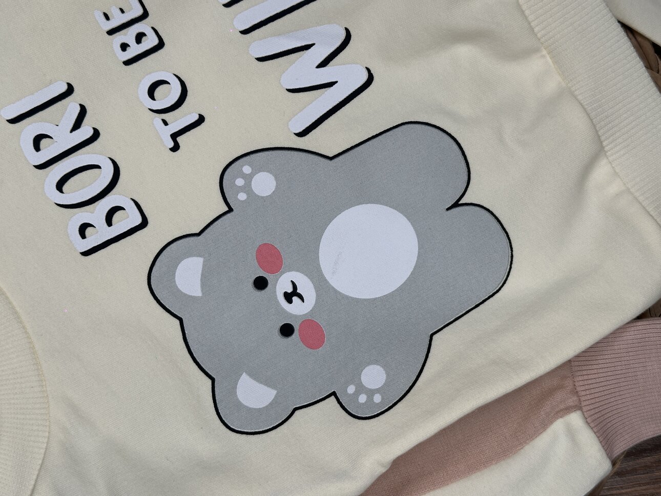 Pamuklu Ayıcık Detaylı 2li Erkek Bebek Takım