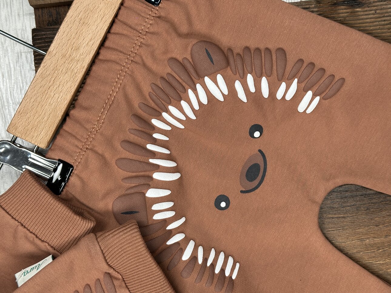 Pamuklu Kirpi Detaylı 2li Erkek Bebek Takım