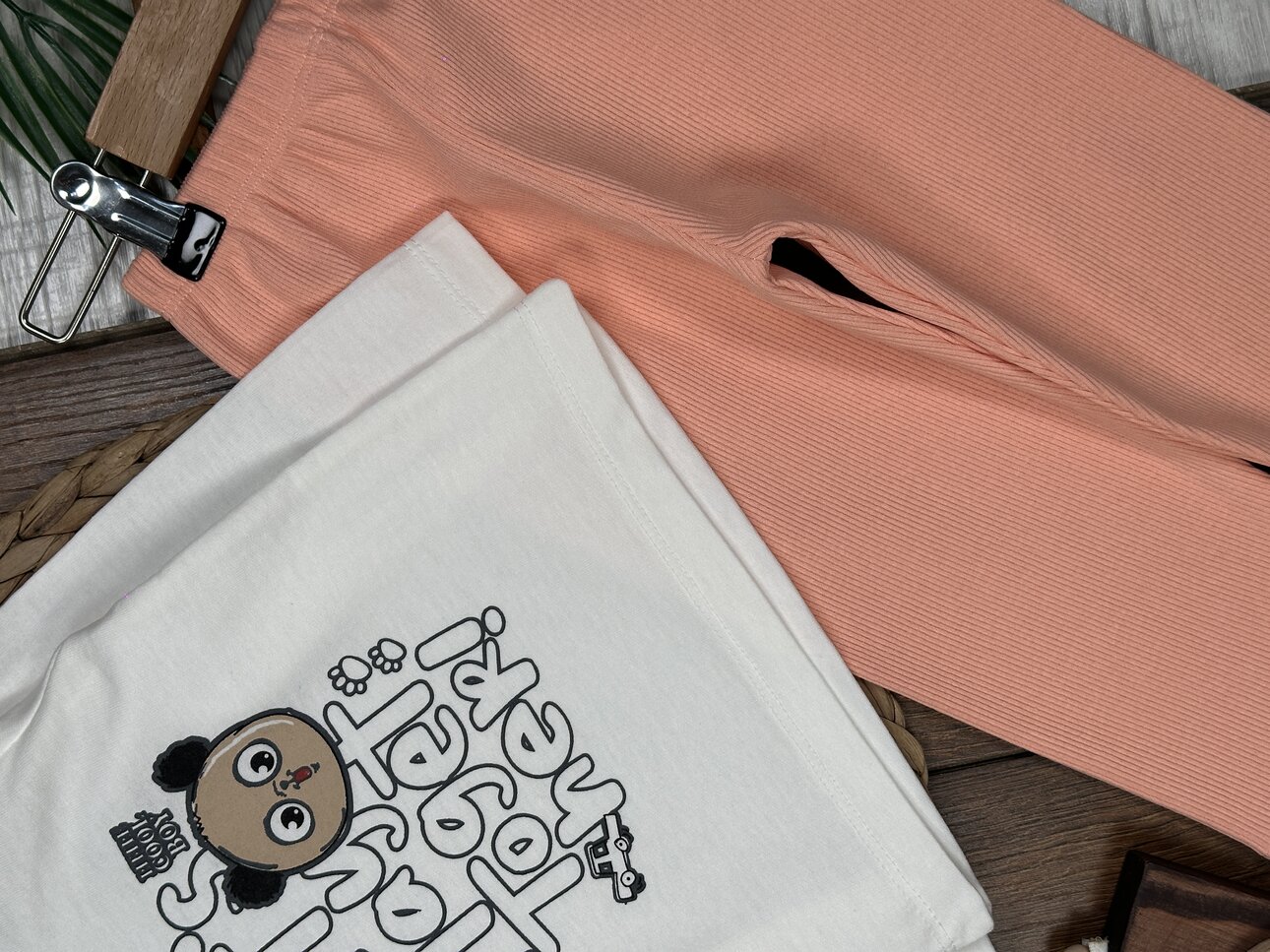 Pamuklu Ayıcık Detaylı Pijama 2li Kız Bebek Takım