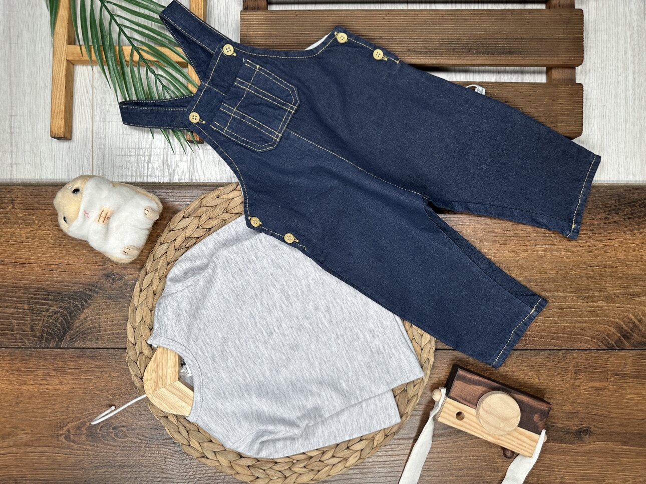 Pamuklu Tulum Erkek Bebek 2li Takım