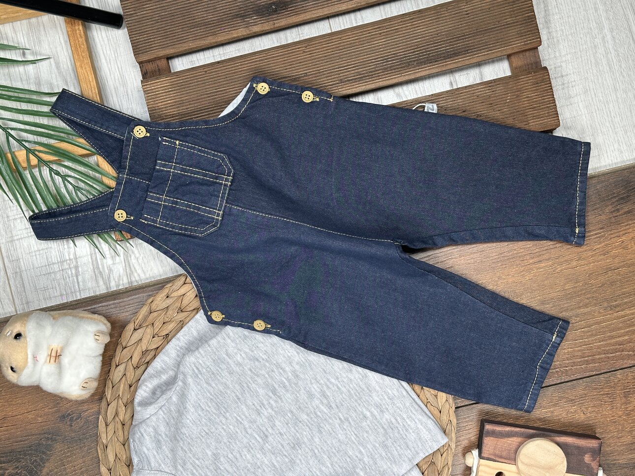 Pamuklu Tulum Erkek Bebek 2li Takım