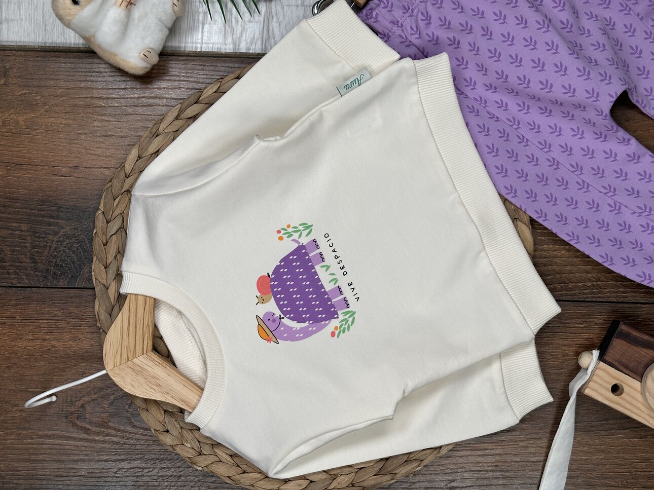 Pamuklu kamplumbağa Detaylı 2li Kız Bebek Takım