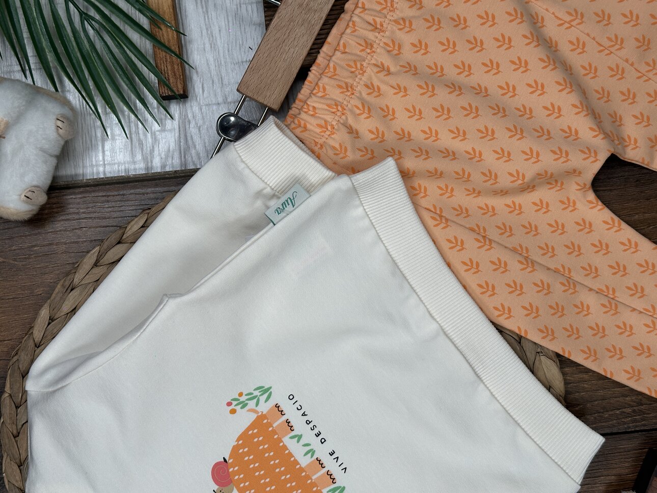 Pamuklu kamplumbağa Detaylı 2li Kız Bebek Takım