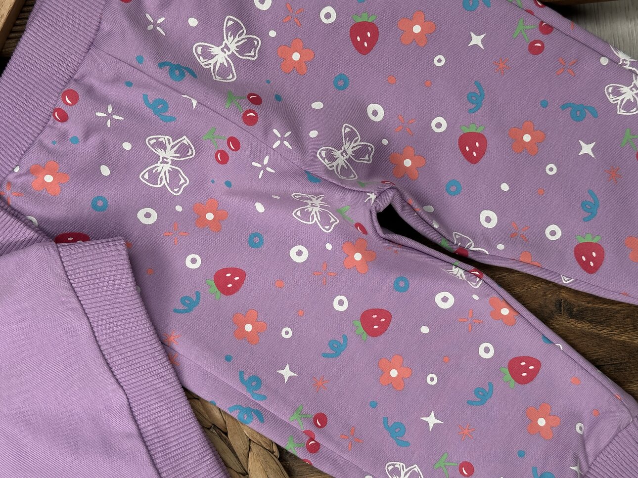 Pamuklu Atlı Karınca Detaylı 2li Kız Bebek Takım