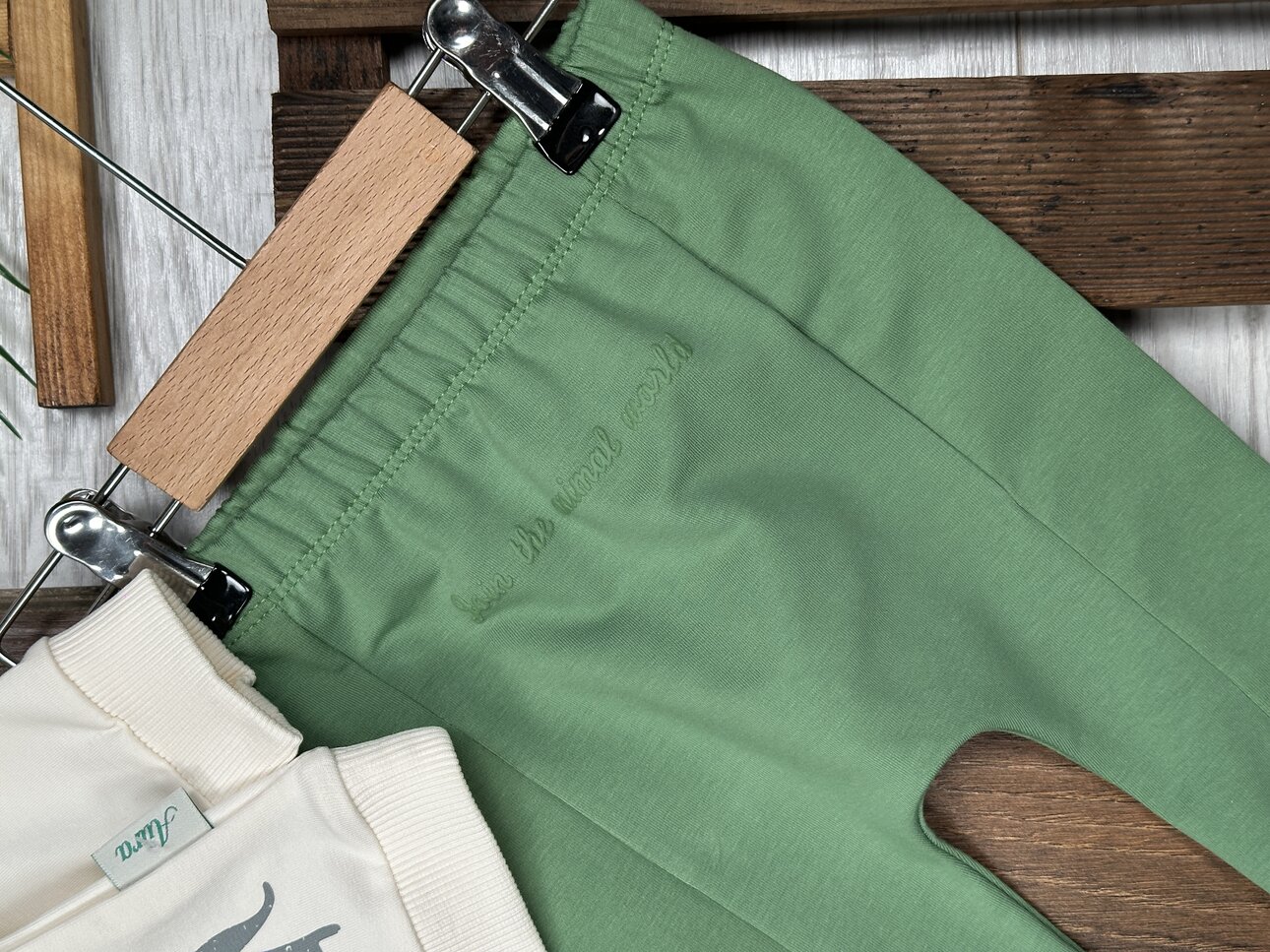 Pamuklu Animals Detaylı 2li Erkek Bebek Takım