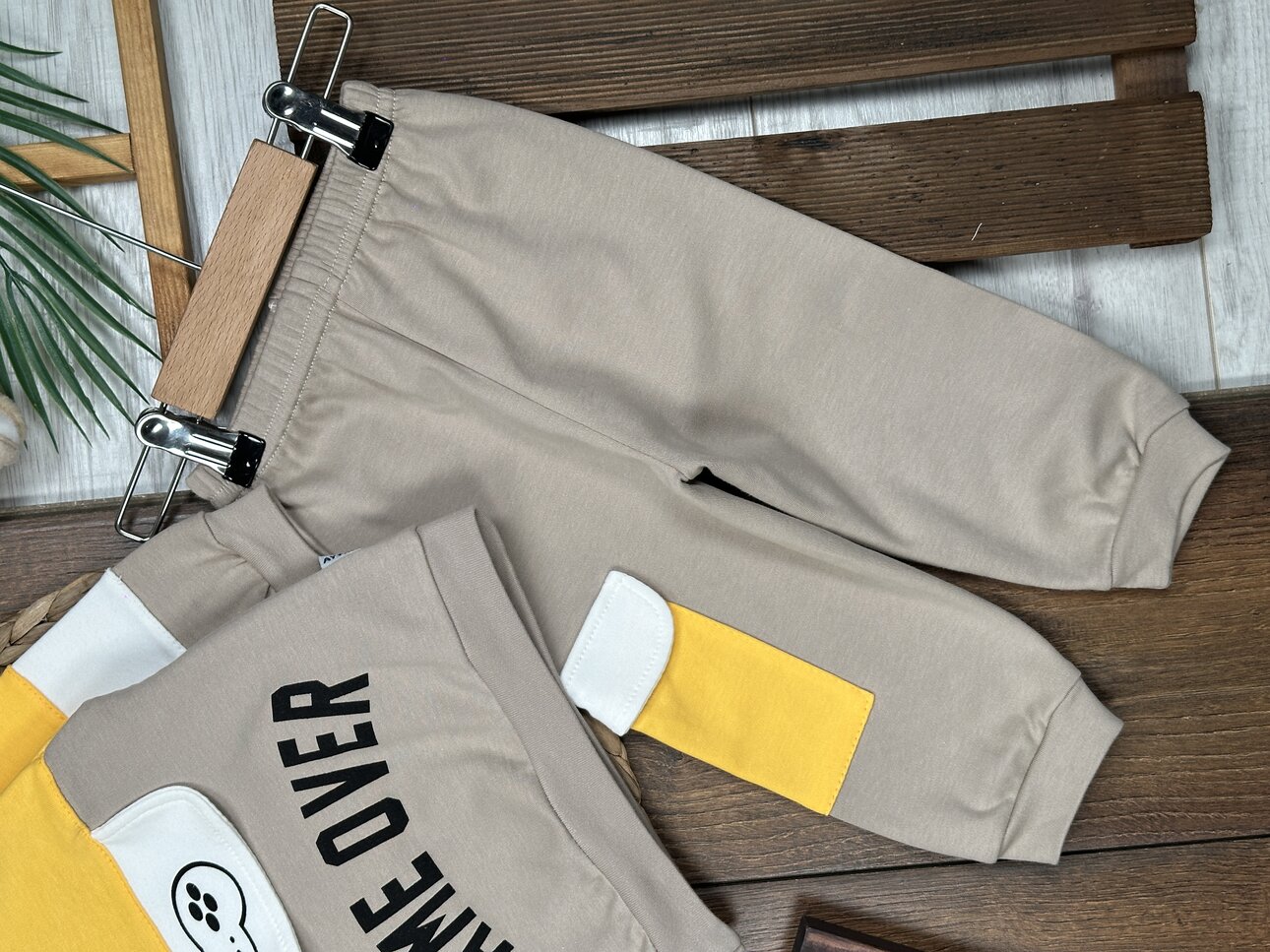 Pamuklu Game Over Yazılı 2li Erkek Bebek  Takım