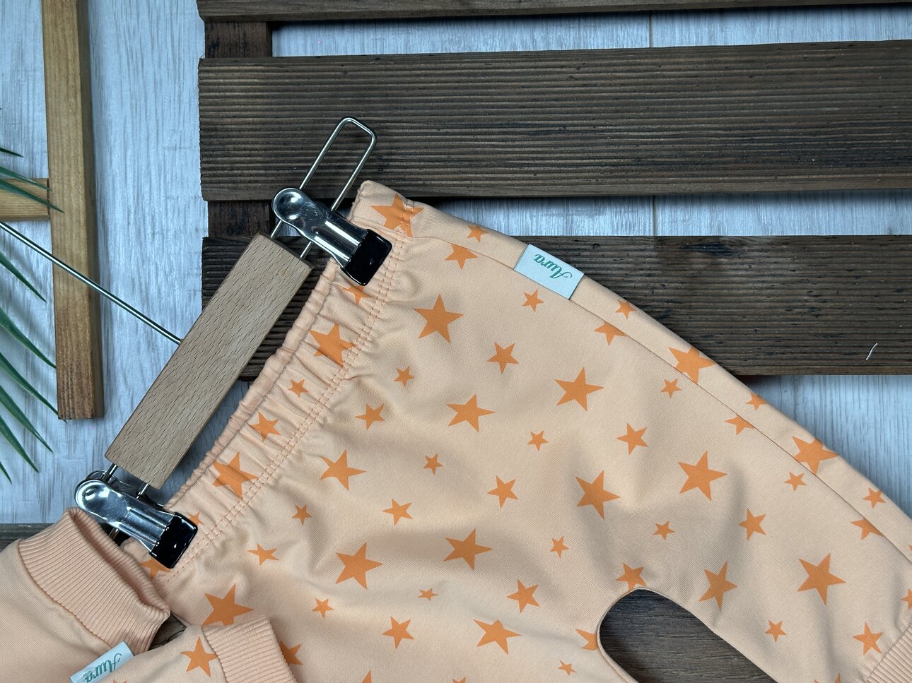 Pamuklu Yıldız Detaylı  2li Kız Bebek Takım