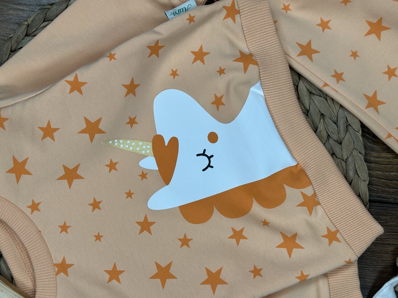 Pamuklu Yıldız Detaylı  2li Kız Bebek Takım