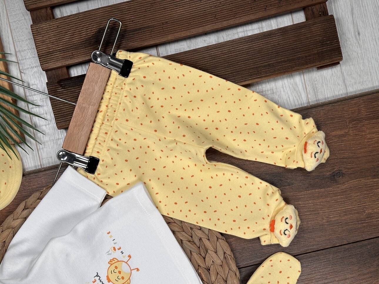 Pamuklu Oyuncaklı Civciv Detaylı  5li Erkek Bebek Hastane Çıkışı