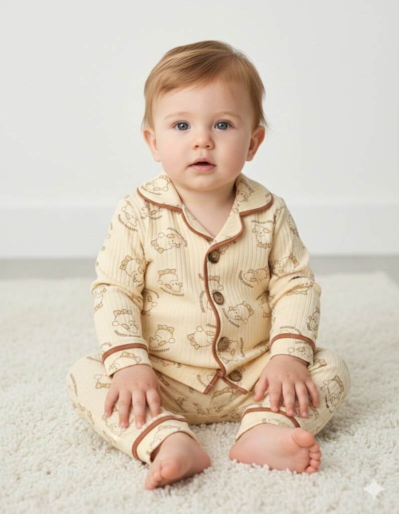 Pamuklu Animals Desenli 2li Pijama Takım