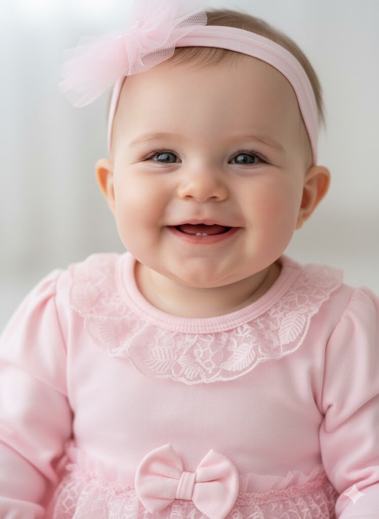 Pamuklu Dantel Detaylı Kız Bebek Tulum