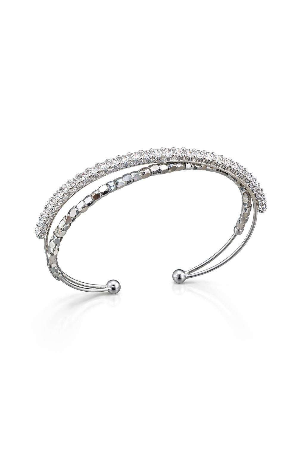 Gümüş Renk İkili Görünüm Kelepçe 70