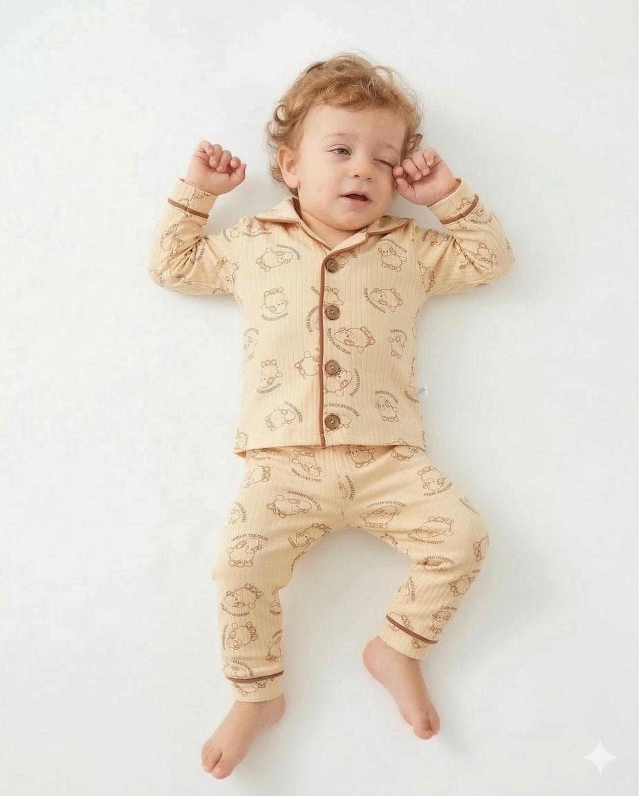 Pamuklu Animals Desenli 2li Pijama Takım