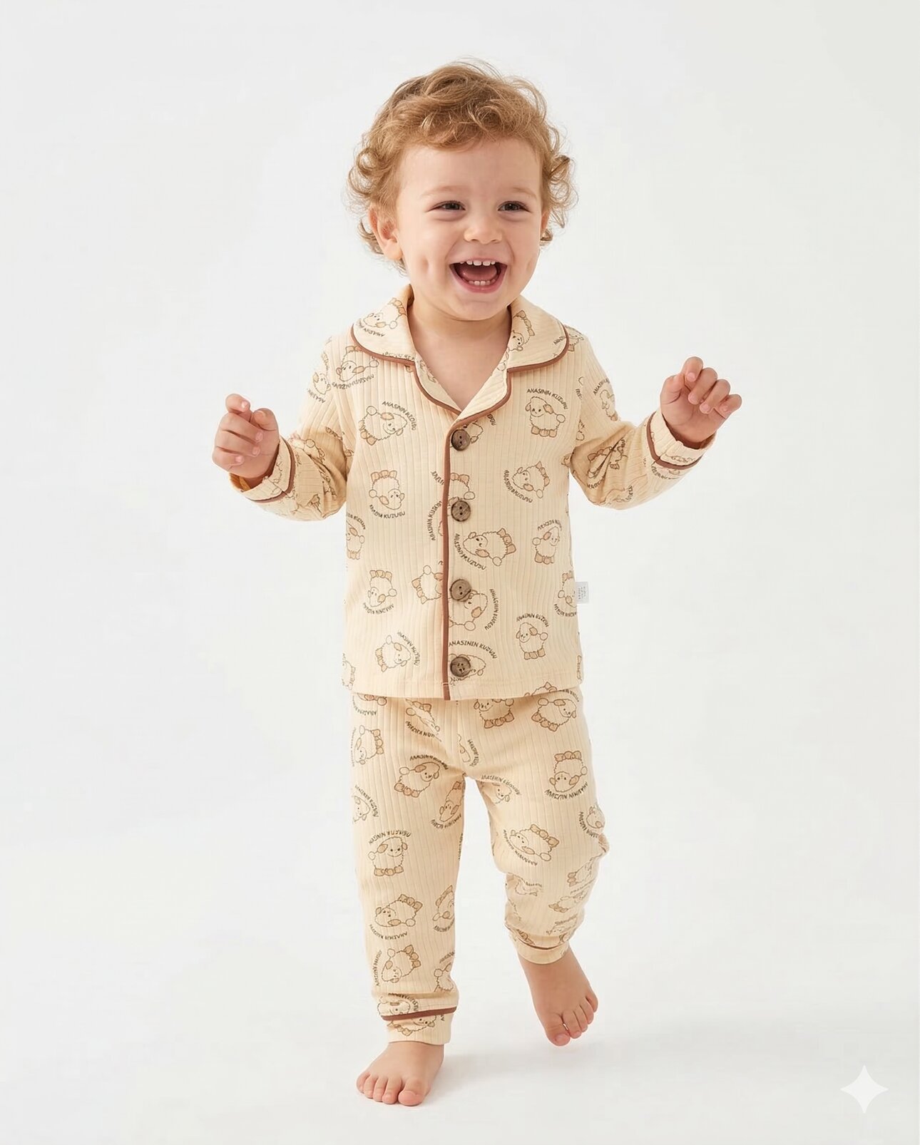 Pamuklu Animals Desenli 2li Pijama Takım