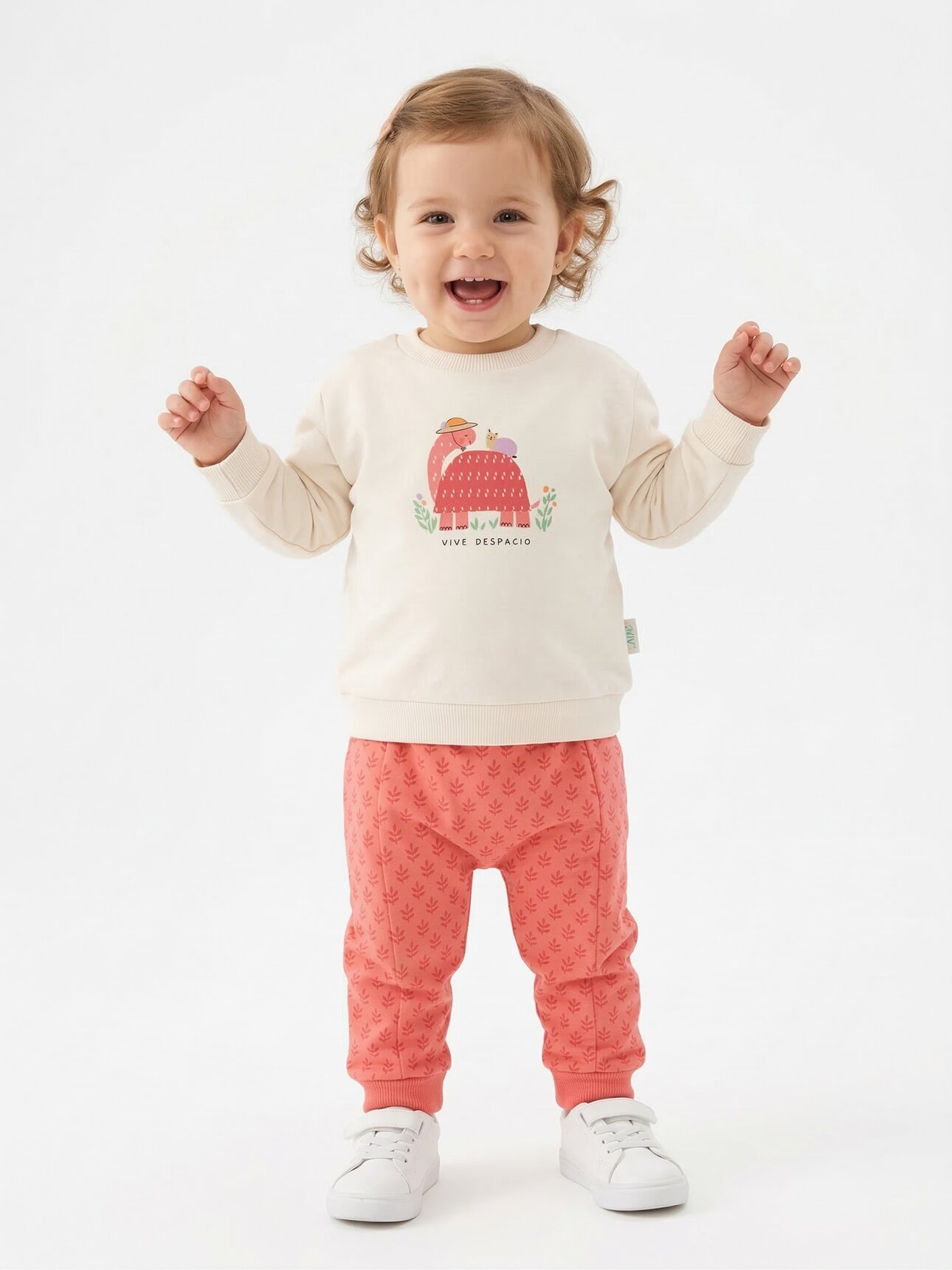 Pamuklu kamplumbağa Detaylı 2li Kız Bebek Takım