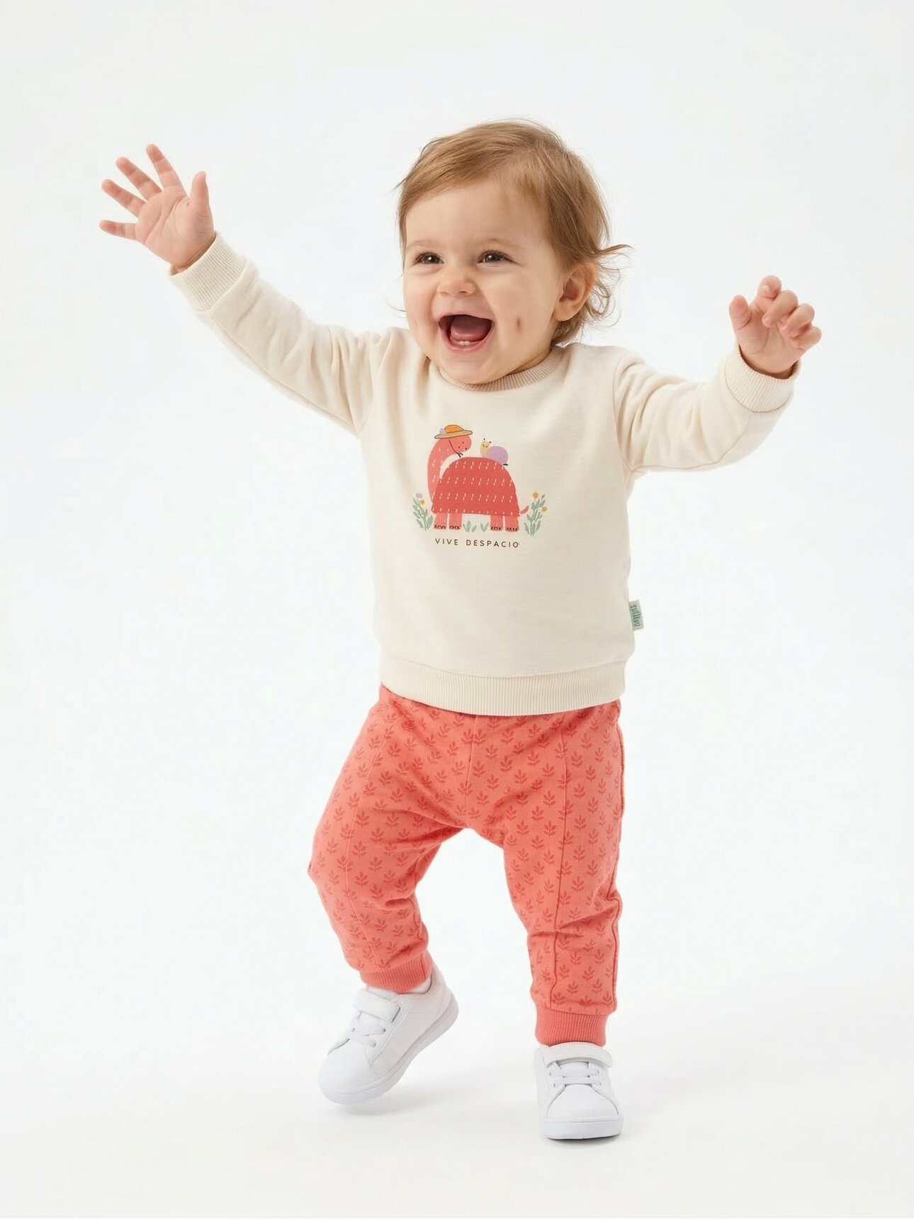 Pamuklu kamplumbağa Detaylı 2li Kız Bebek Takım