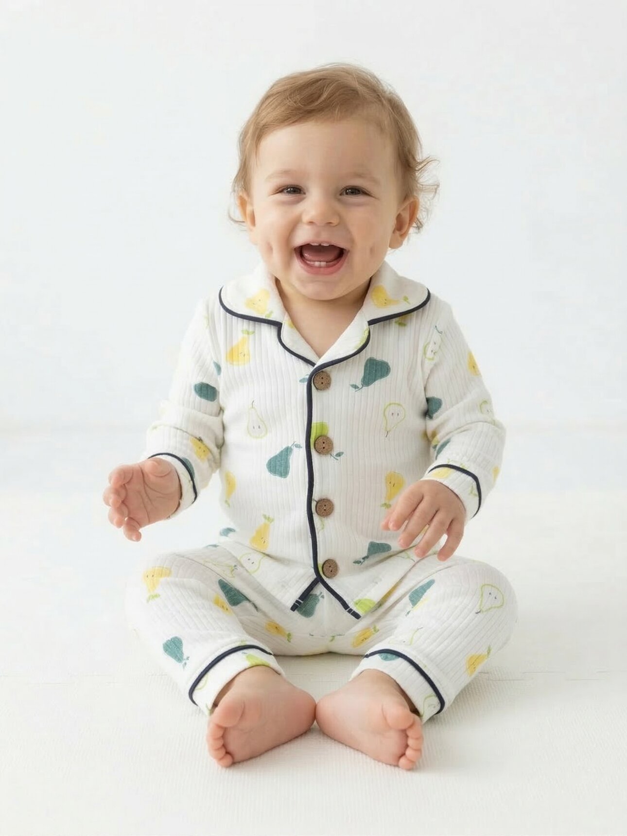 Pamuklu Meyve Detaylı 2li Pijama Takımı