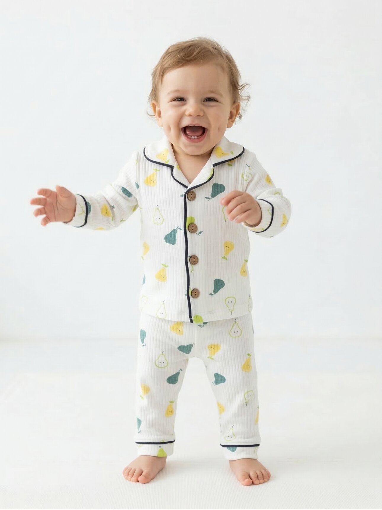 Pamuklu Meyve Detaylı 2li Pijama Takımı