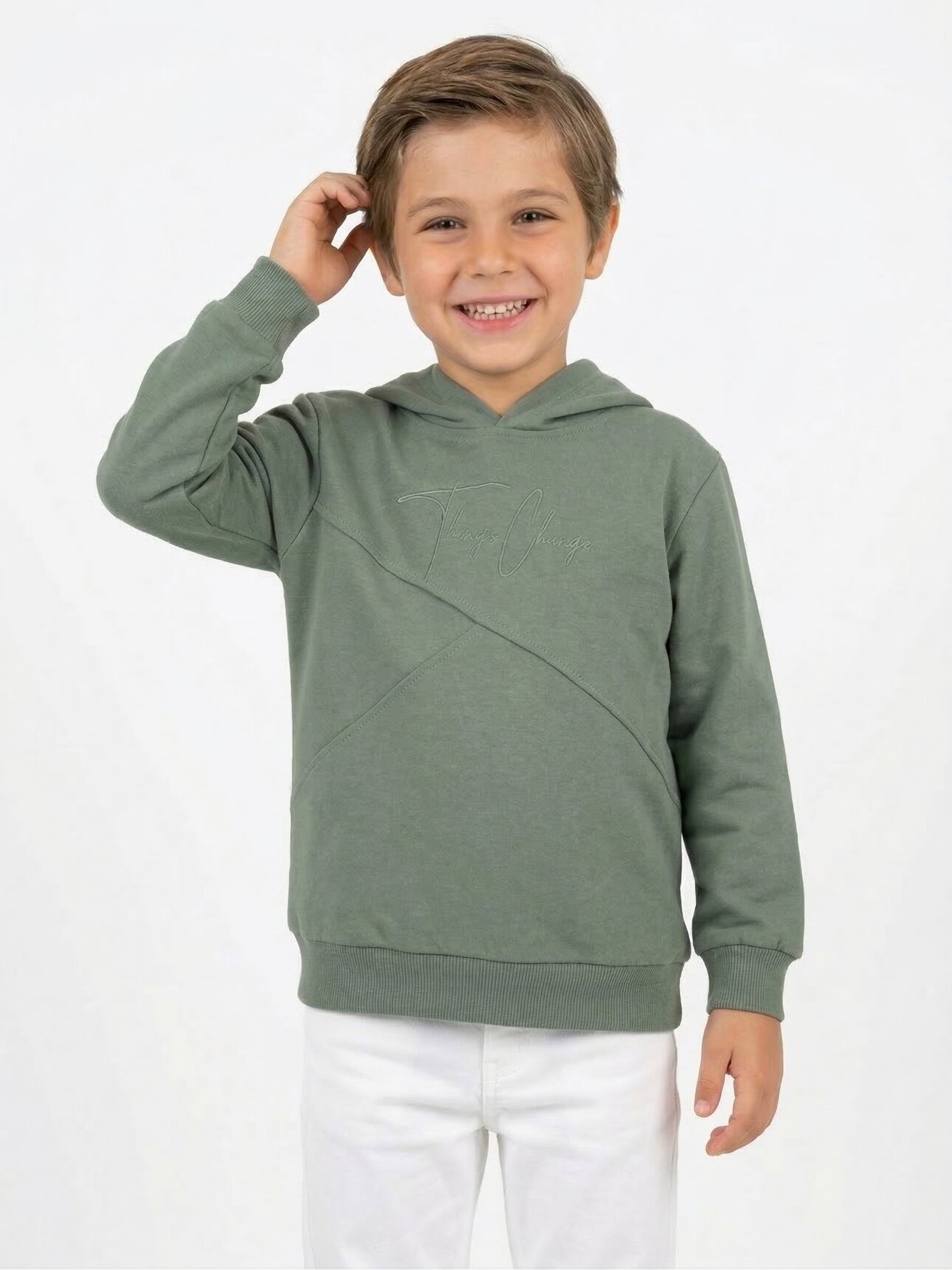 Pamuklu Kapüşonlu Erkek Sweat