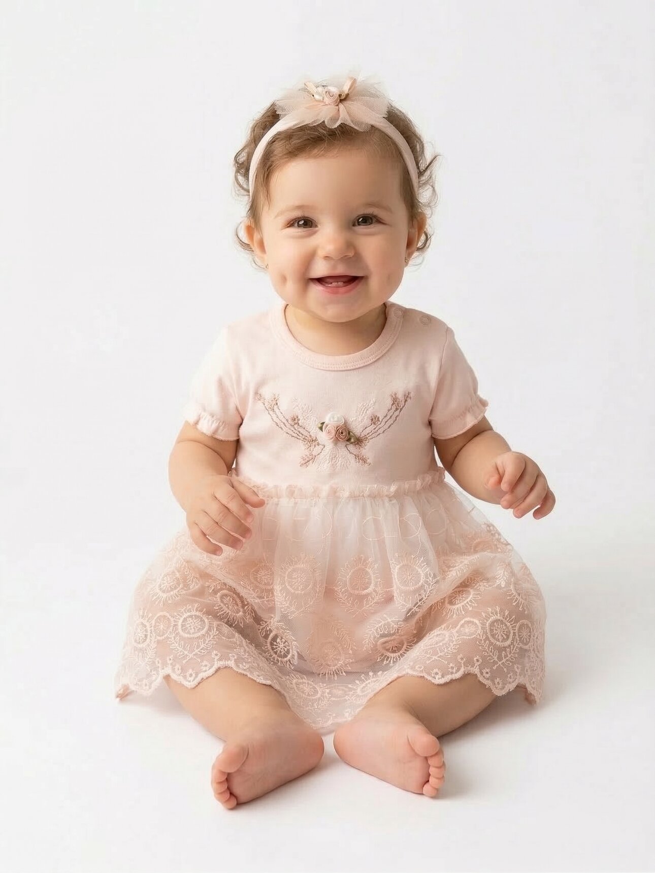 Organik Dantel Detaylı Kız Bebek 2li Takım