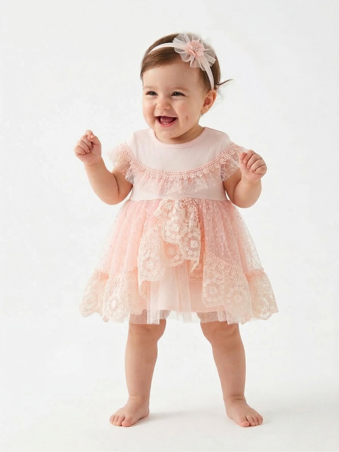 Organik Dantel Detaylı Kız Bebek 2li Takım