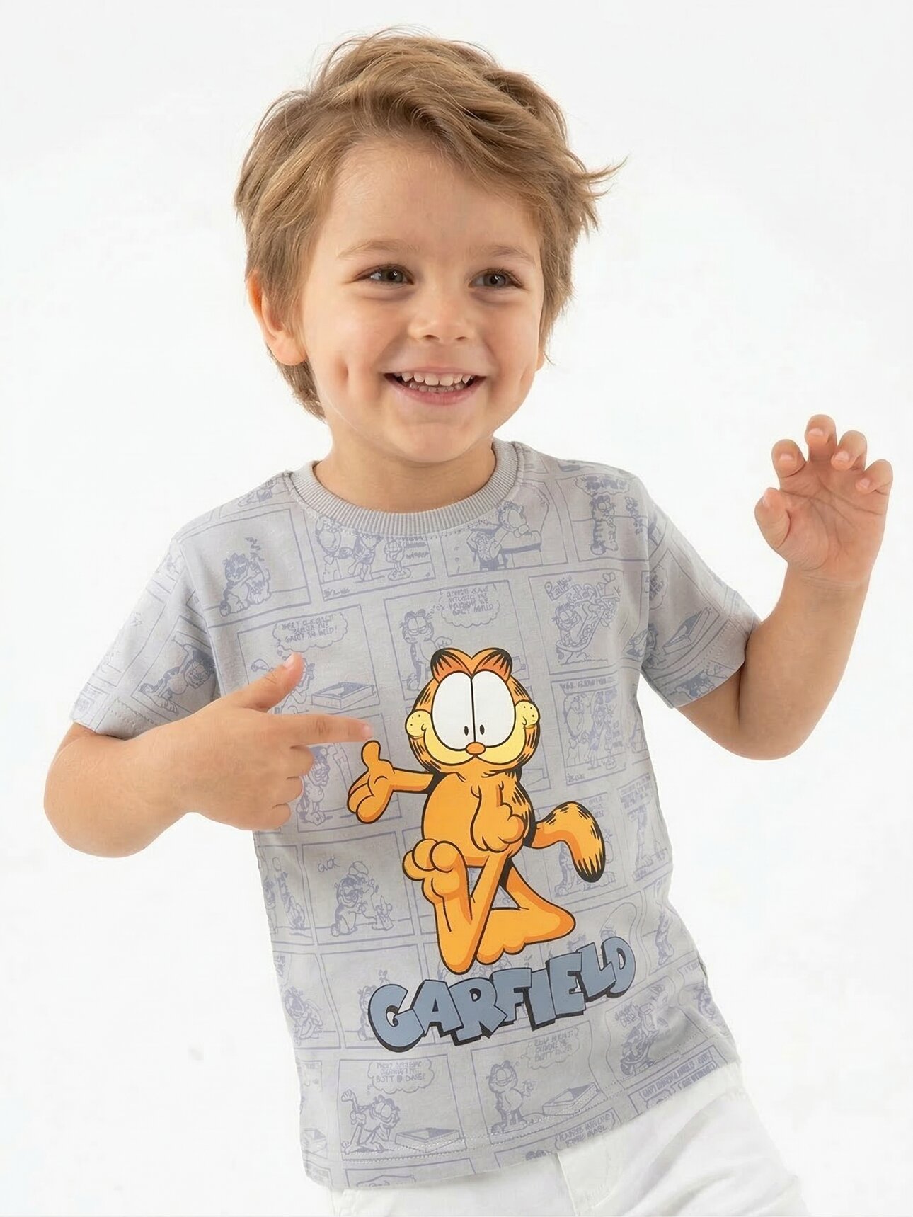 GRI BİSİKLET YAKA KISA KOLLU TSHIRT