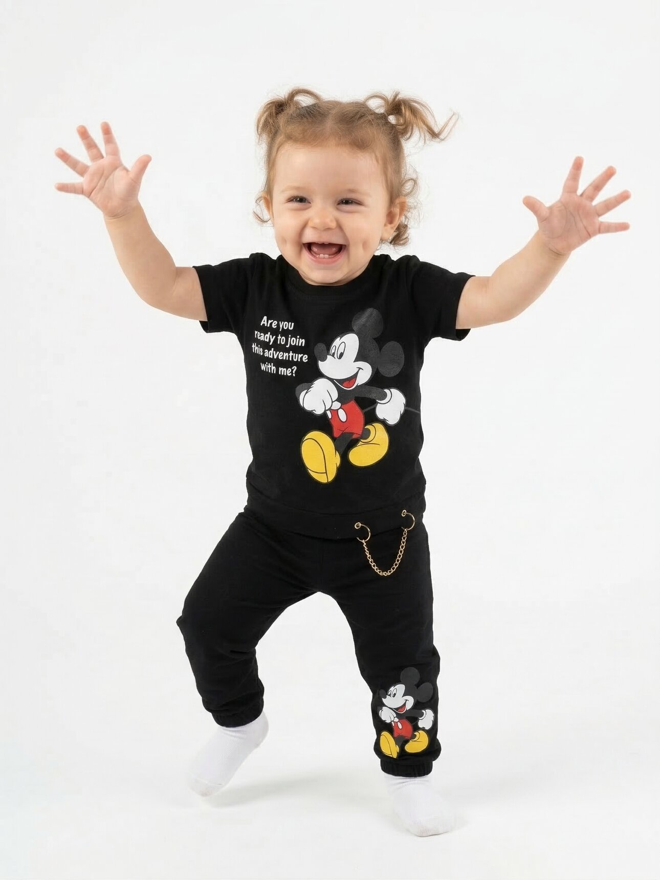 Pamuklu Kısa Kollu 2li Kız Çocuk Takım