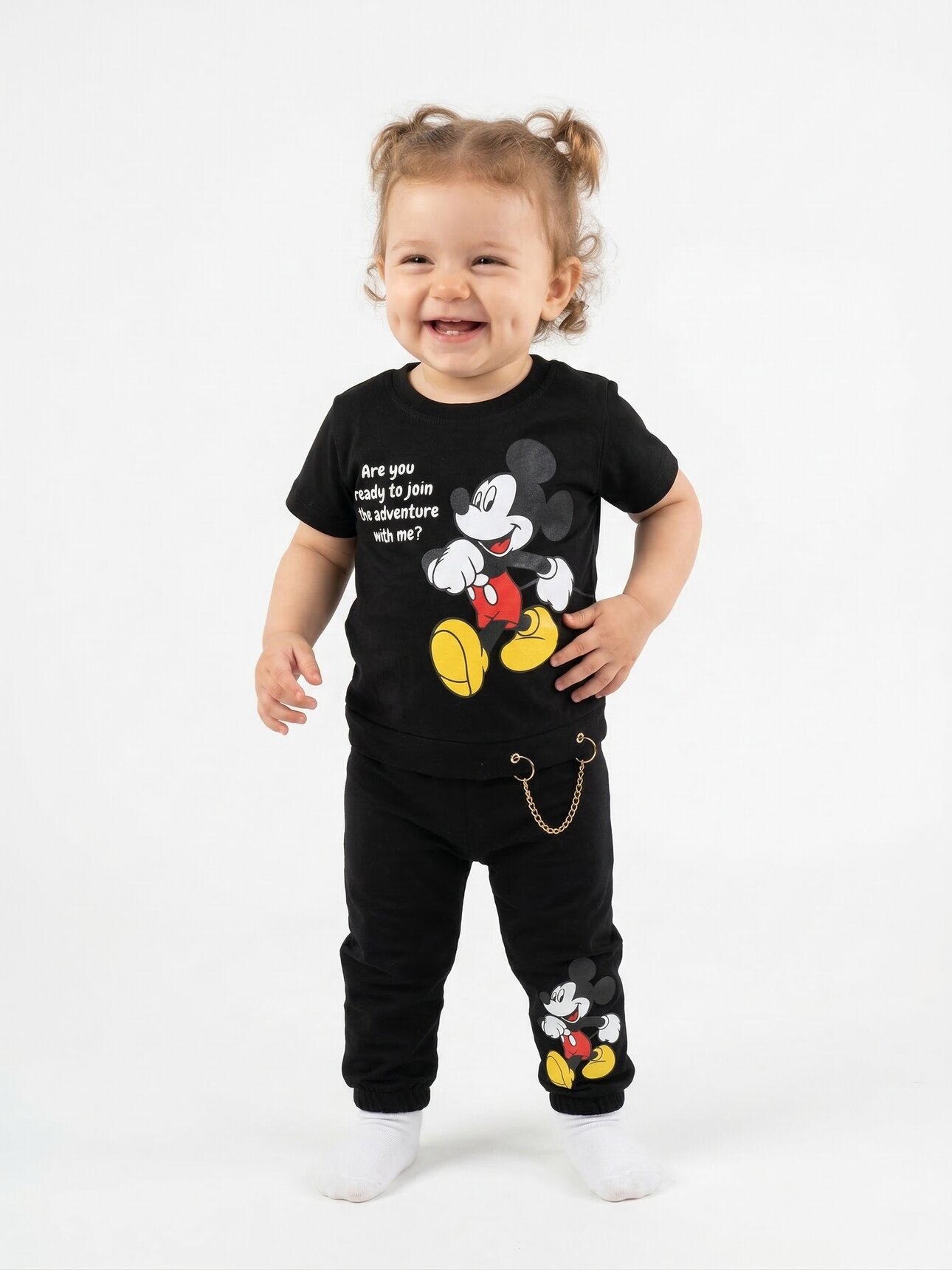 Pamuklu Kısa Kollu 2li Kız Çocuk Takım