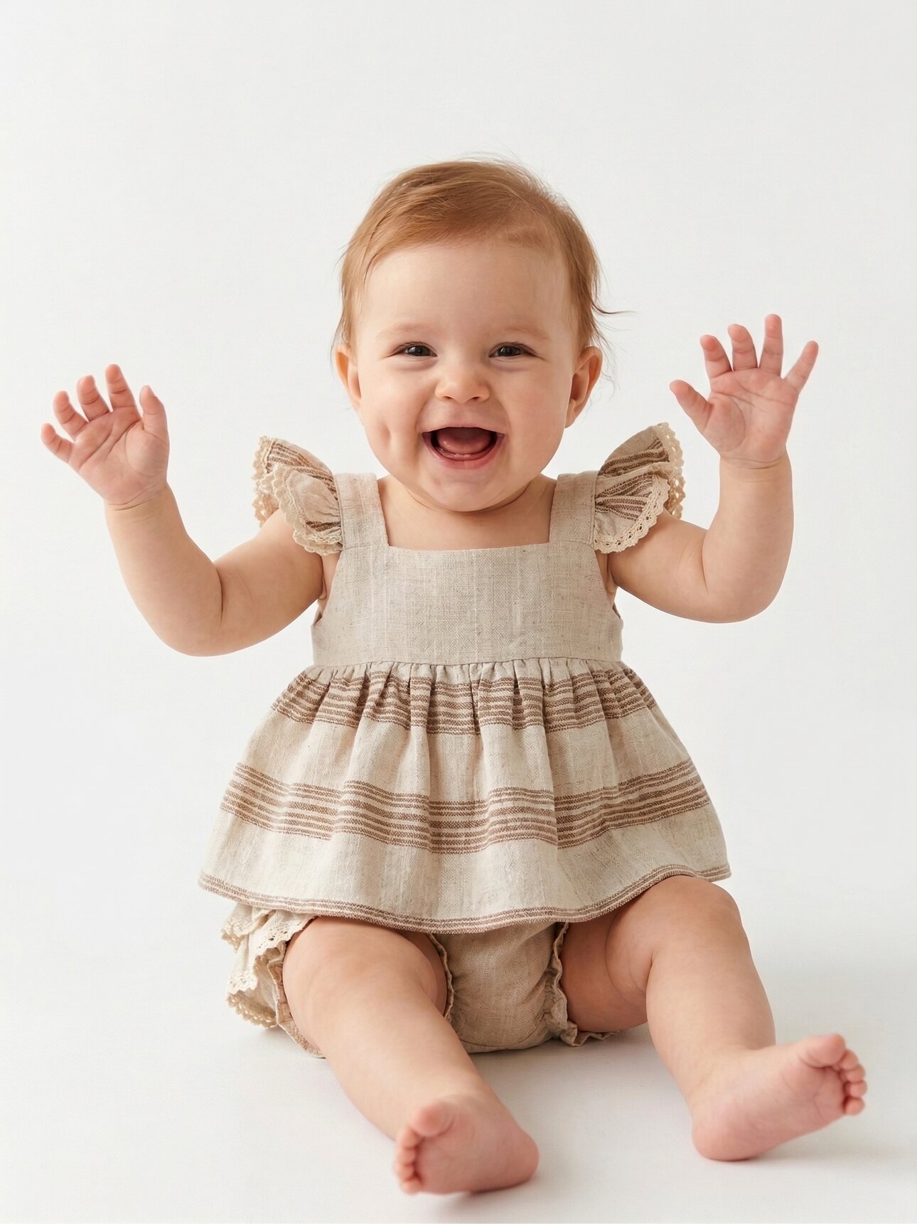 Organik Dantel Detaylı Kız Bebek 2li Takım