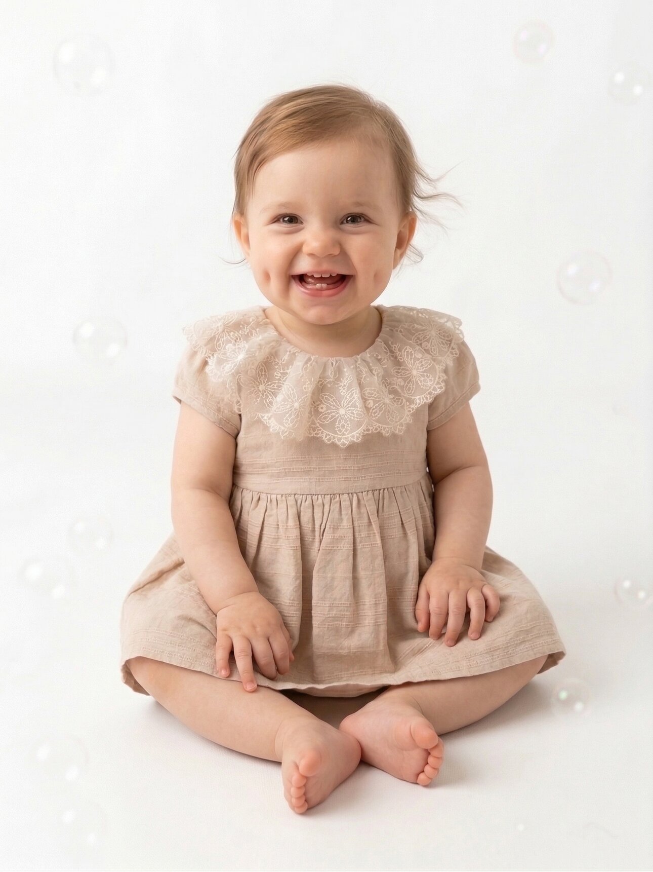 Organik Dantel Detaylı Kız Bebek 2li Takım