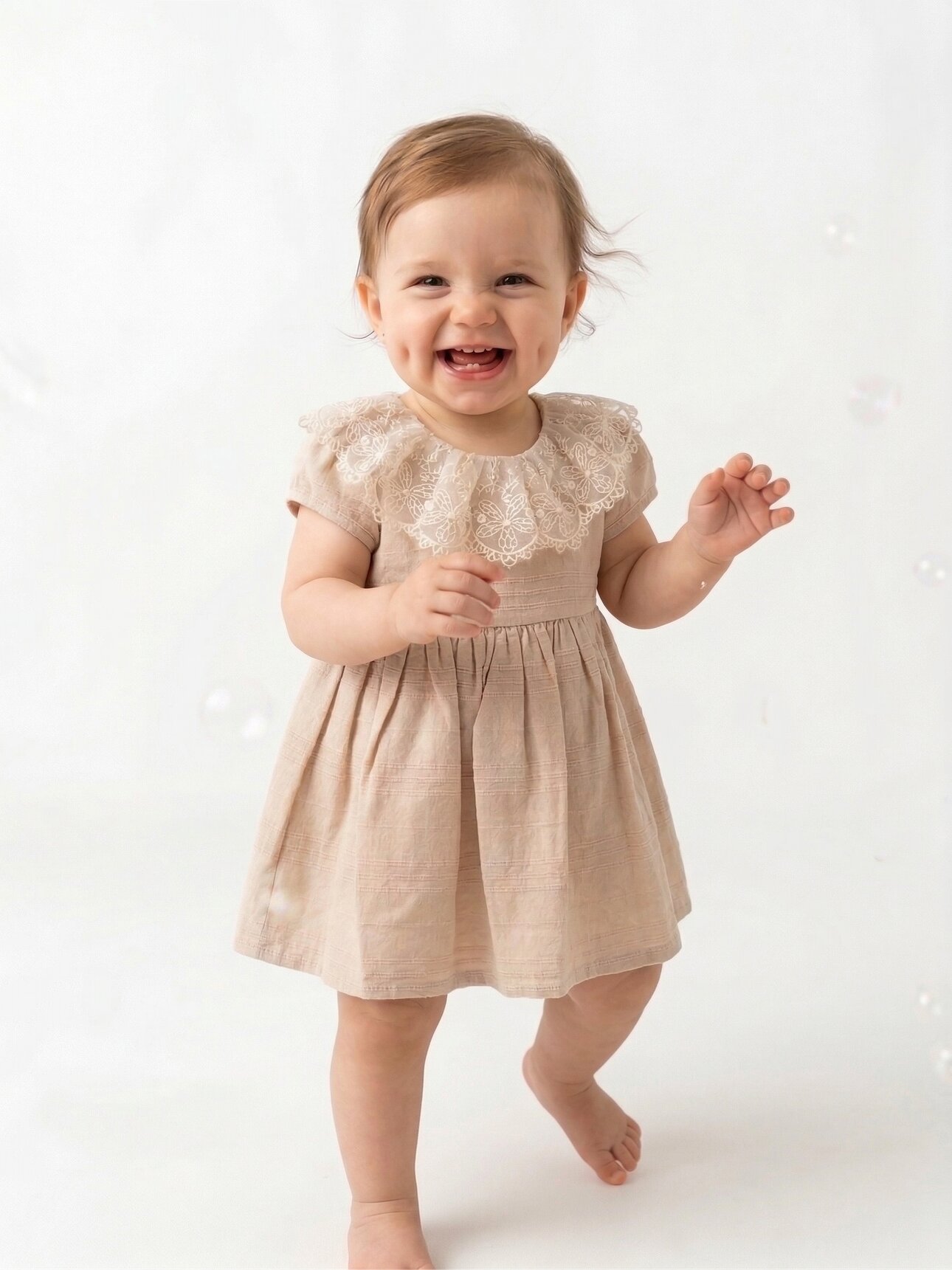 Organik Dantel Detaylı Kız Bebek 2li Takım