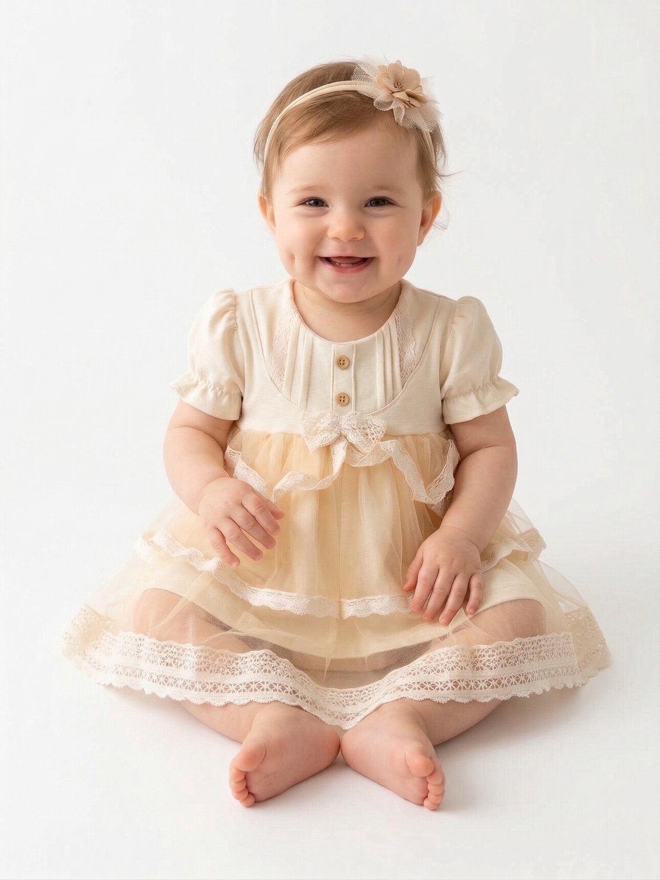 Organik Dantel Detaylı Kız Bebek 2li Takım