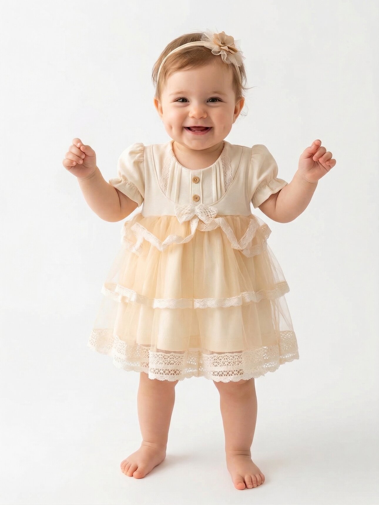 Organik Dantel Detaylı Kız Bebek 2li Takım