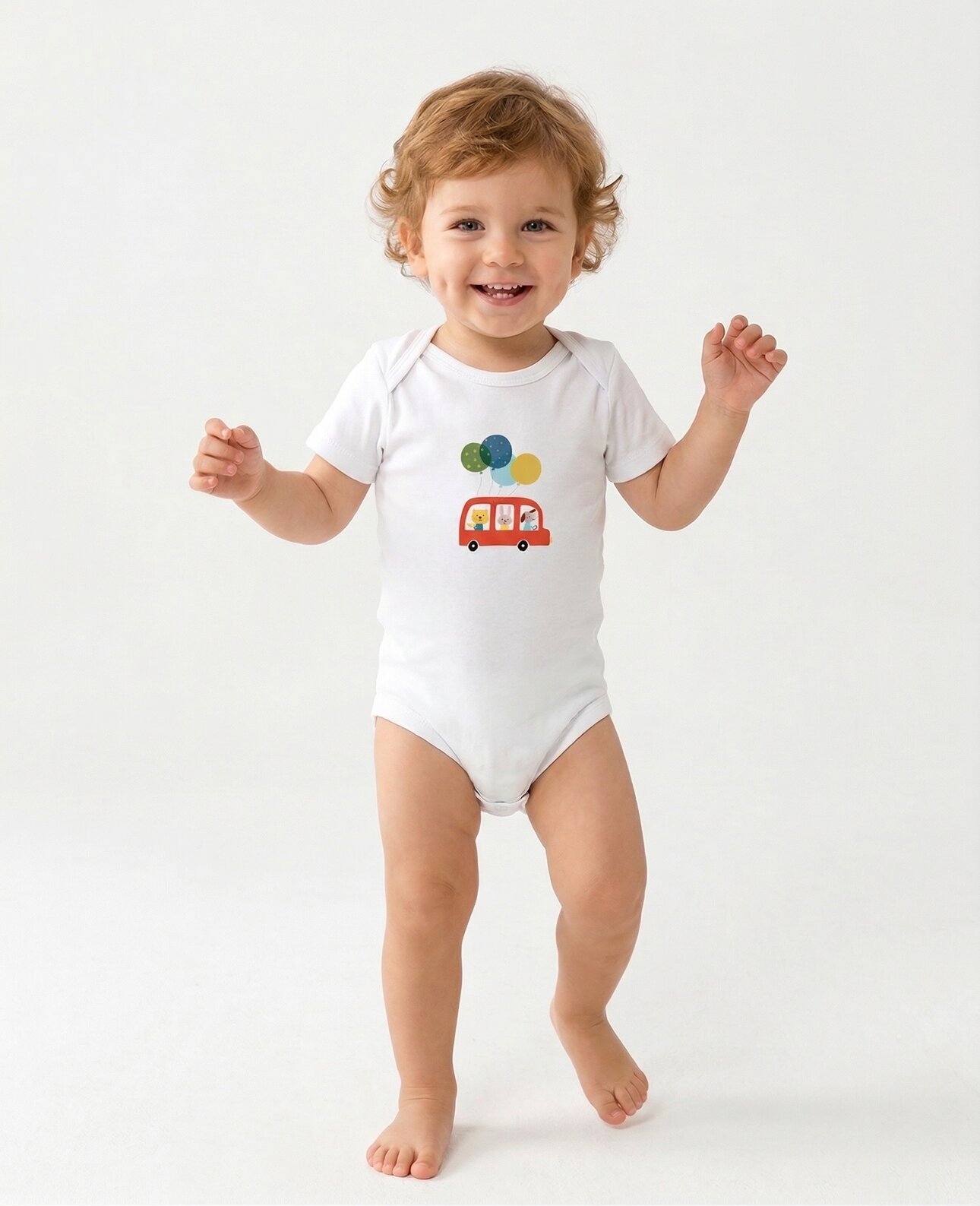 Organik %100 Pamuklu Çıtlıtlı Erkek Bebek Badi Zıbın