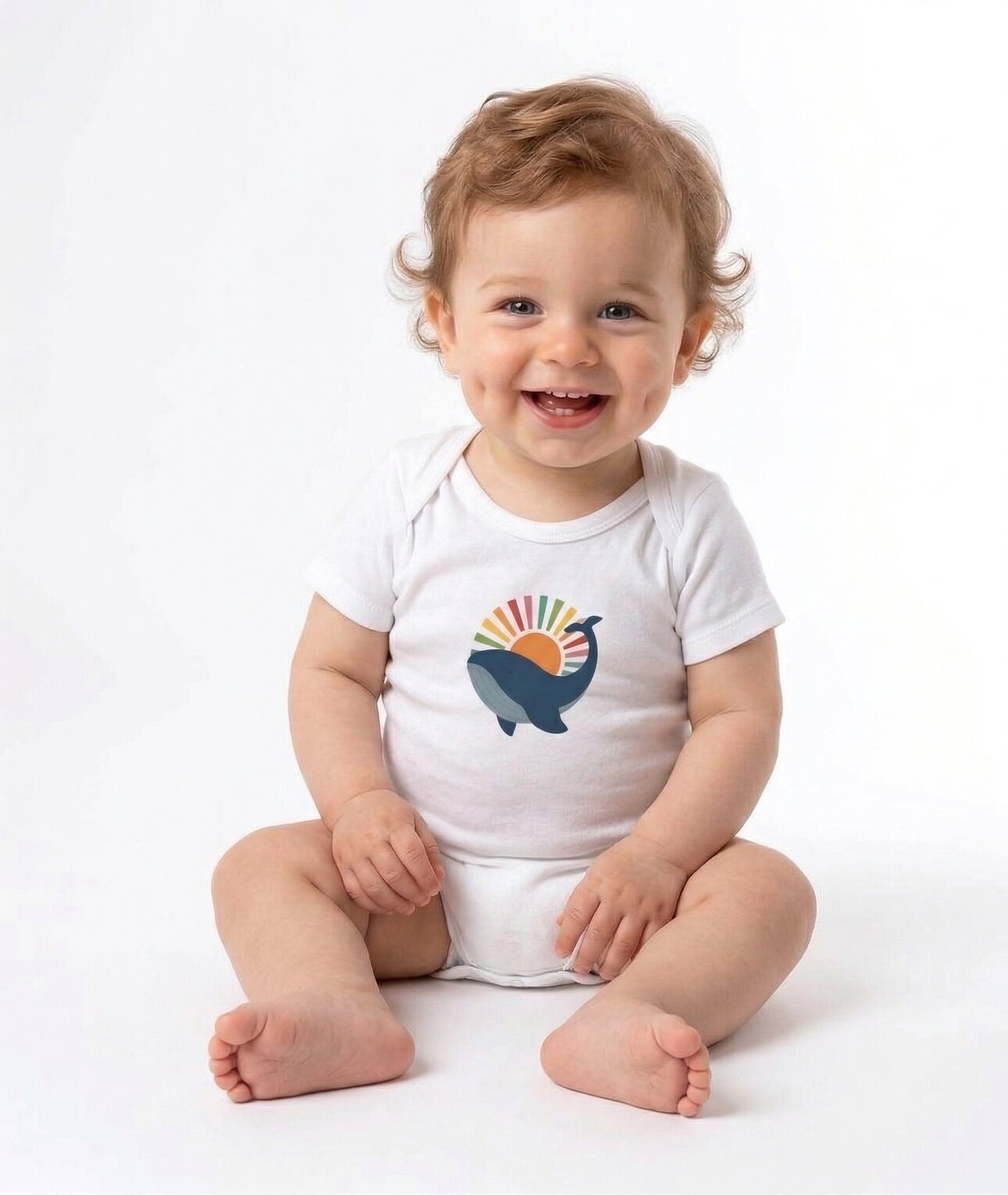 Organik %100 Pamuklu Çıtlıtlı Erkek Bebek Badi Zıbın