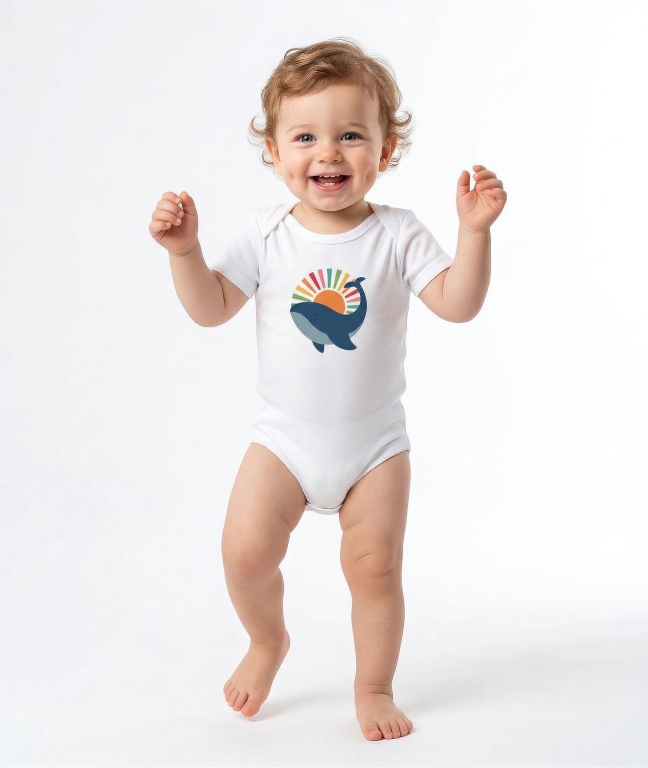 Organik %100 Pamuklu Çıtlıtlı Erkek Bebek Badi Zıbın