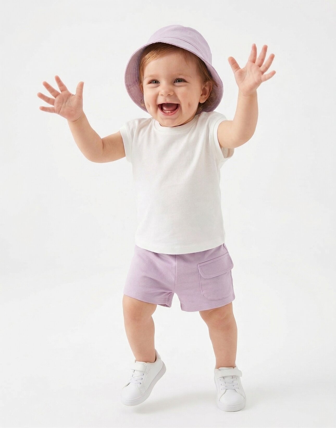 Pamuklu Çiçek Nakışlı 3lu Kız Bebek Takım