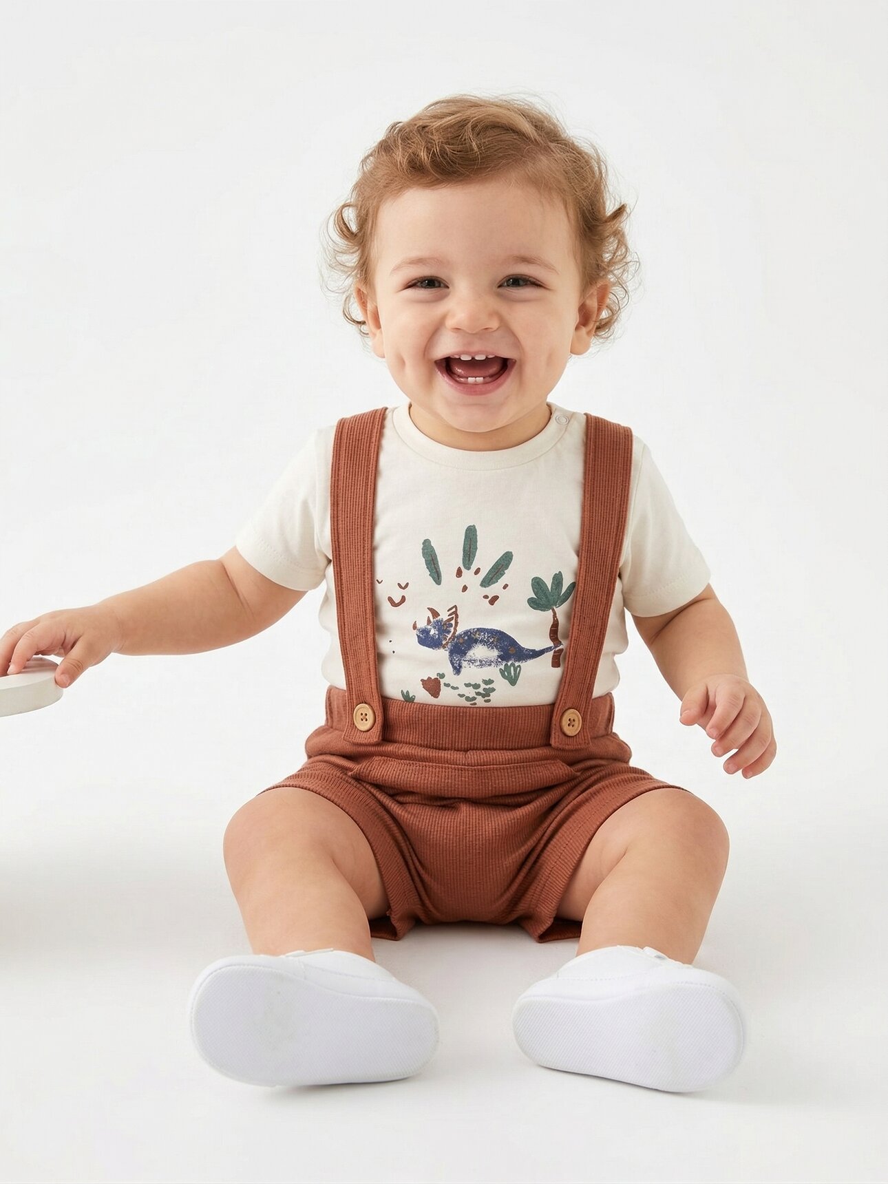 Yüksek Kalite Pamuklu Salopet Kanguru Cepli Çıtçıtlı Düğmeli 2li Erkek Bebek Takım