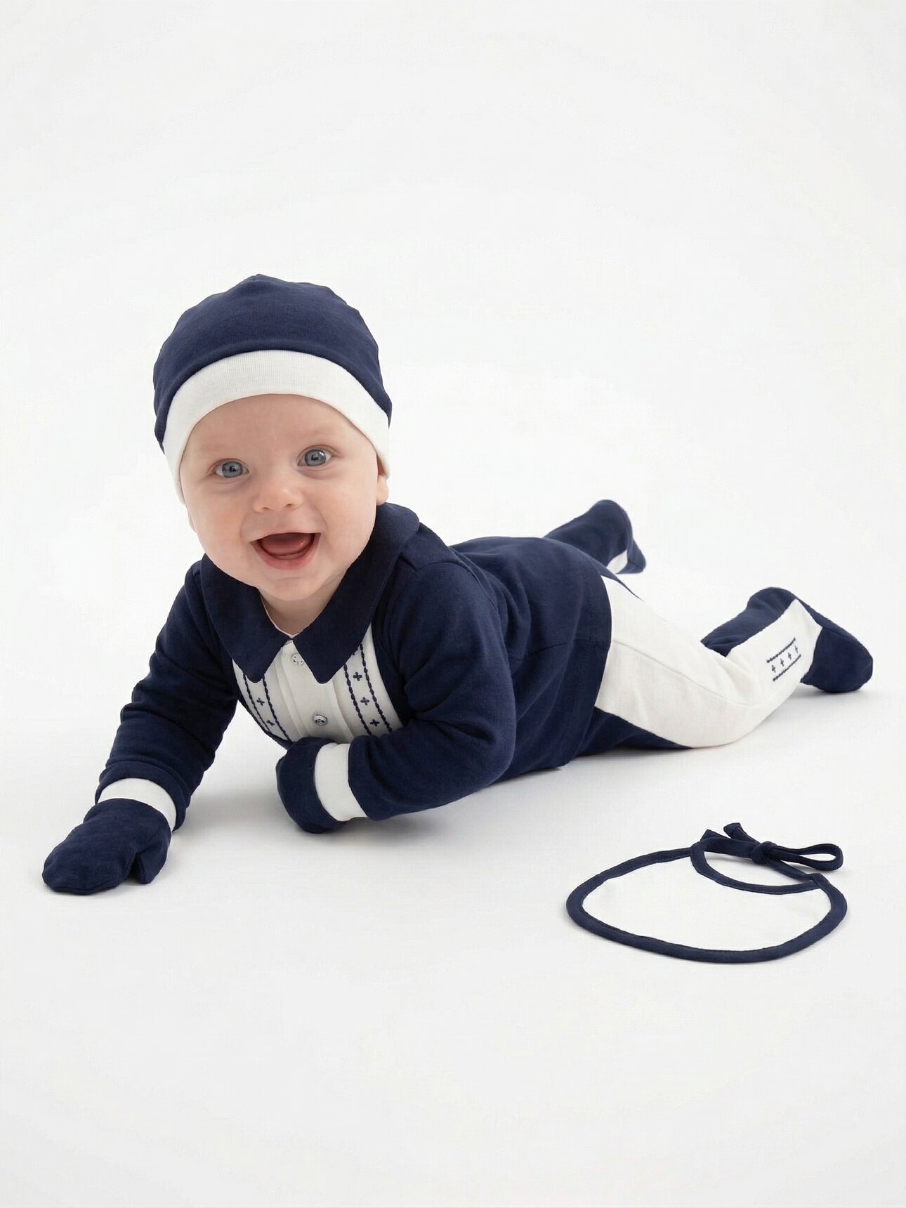 Pamuklu Bebe Yaka Sırtı Boydan Çıtçıtlı Kız Bebek 5li Hastane Çıkışı