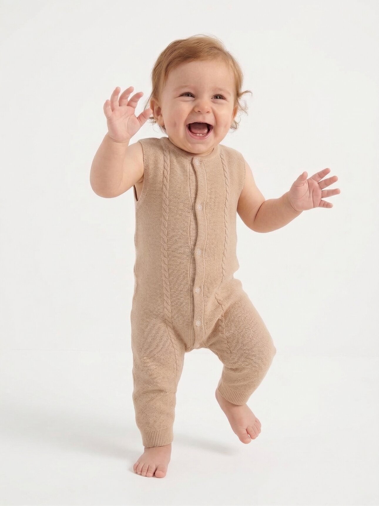 Organik Pamuklu Yazlık Triko Merserize Kız Bebek Tulum