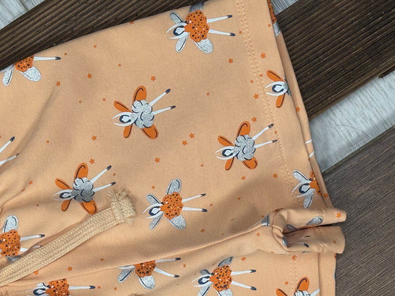 Pamuk Yıldız Desenli Kız Bebek Şortlu 2li Takım