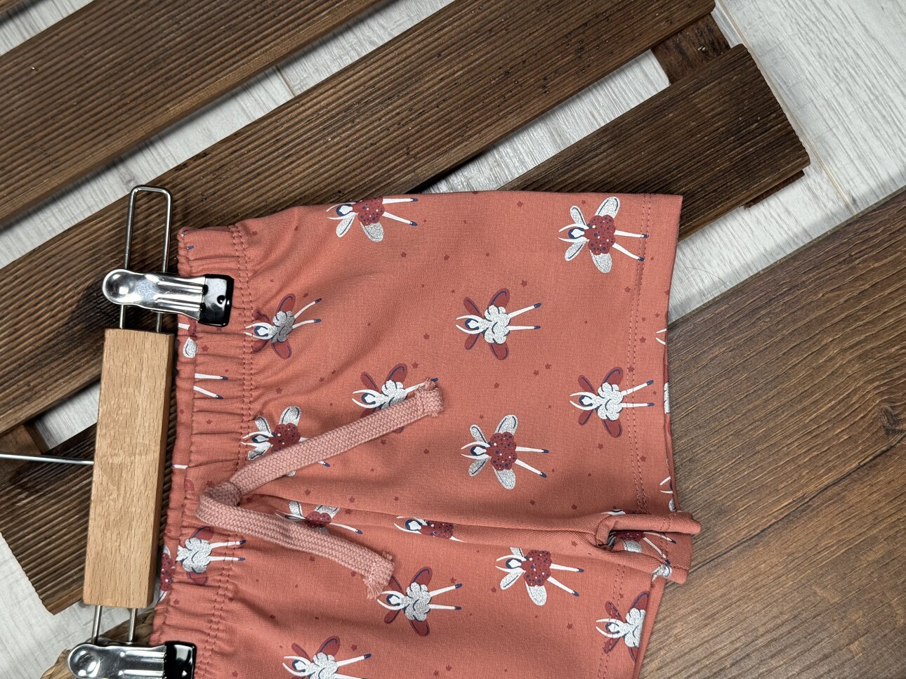 Pamuk Yıldız Desenli Kız Bebek Şortlu 2li Takım